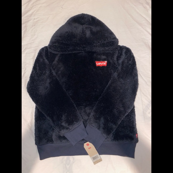 Levi’s Sherpa pullover Hoodie -Brand New With Tags - Picture 1 of 5